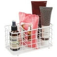 thumbnail image 5 of mDesign Metal Wire Kitchen Cutlery/Utensil Storage Bin, 3 Sections - White, 5 of 8