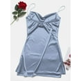 thumbnail image 5 of ZAFUL for Women Sexy Prom dress Cocktail Party Dress Adjustable Shoulder Strap Sheeny Mini Slip Dress, 5 of 9
