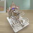 thumbnail image 4 of Music Park 3D Wooden Puzzle for Adults, Electric Marble Run with Lights, Castle Building Mechanical Model Kit, 4 of 8