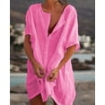 thumbnail image 7 of Women's Beach Bikini Cover Up Shirt Summer Swimsuit Beach Cover Up Shirt S-4XL Sun Protection, 7 of 7