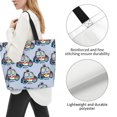 thumbnail image 3 of Disketp Police Car Bolsa Tote Estampada para Mujer, Bolso de Hombro y de Mano para Compras y Viajes, 3 of 8