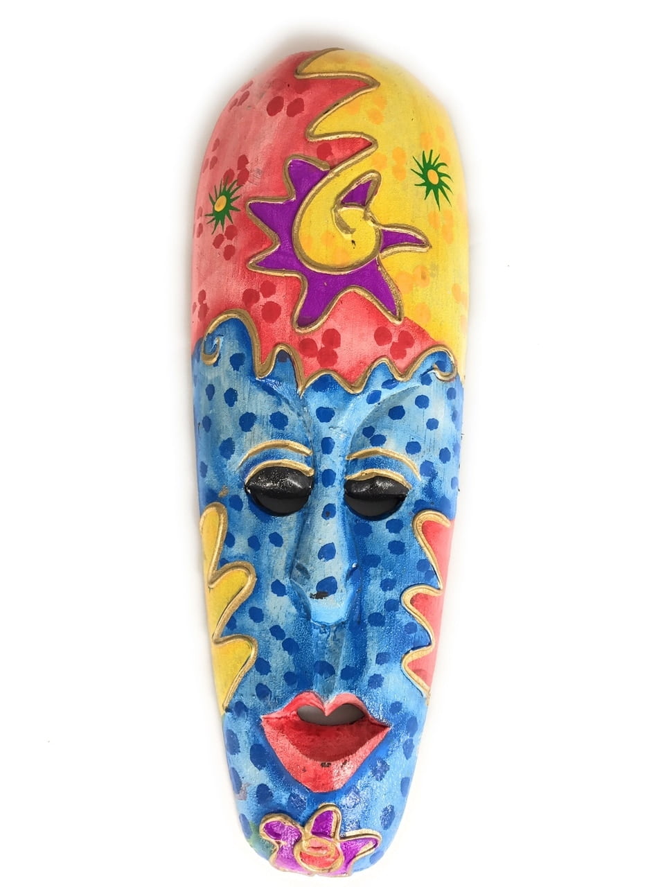 Colorful Tiki Mask 20" Zen Primitive Art#wib370650j 