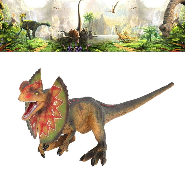 Dilophosaurus Model PVC Plastic Lifelike Vivid Not Easy To Fade Children Dilophosaurus Toy Wonderful Gift