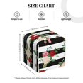 thumbnail image 4 of Balery Rose Flowers Porta Pañuelos de Cuero con Estampado – Funda Moderna Cuadrada para Caja de Pañuelos, Dispensador 5x5x5'', 4 of 7