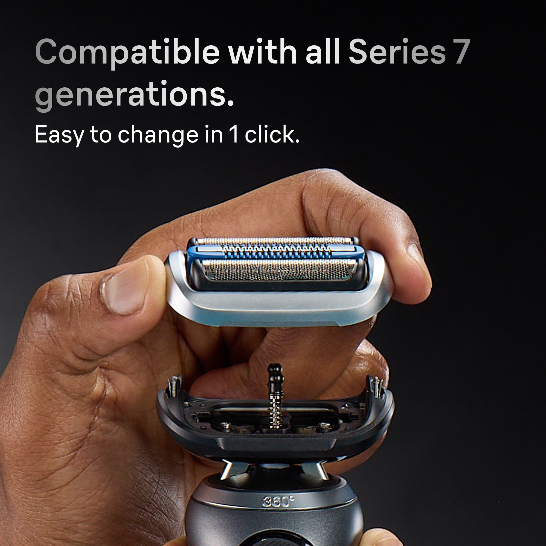 Braun Series 7 Electric Shaver, Original Replacement Head, easy to change in one click, 74S
