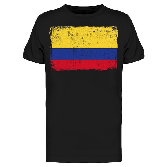 Colombia Grunge Flag Art Tee Men's -Image by Shutterstock