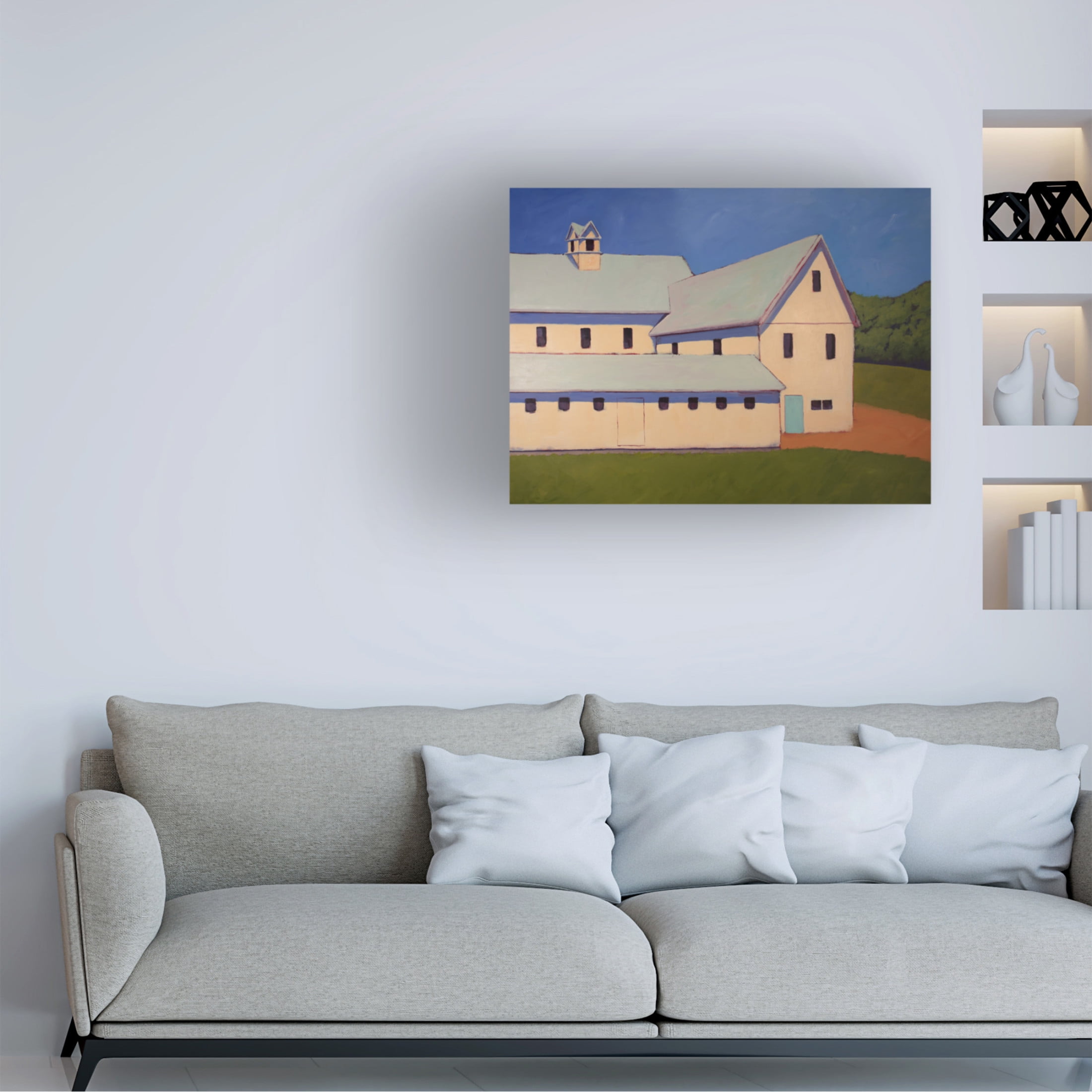 Trademark Fine Art Carol Young  Dairy Farm Canvas Wall Art