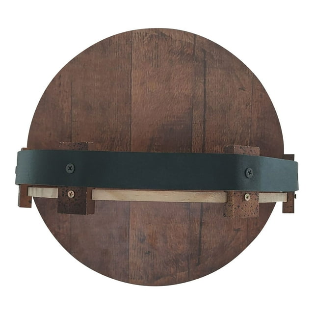 Wine Rack Wall Mounted Whiskey Barrel Rack Bar Vintage Wall Mounted Wooden Wine Rack Kitchen Storage Shelf Rack