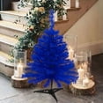 thumbnail image 6 of Hvmvliv Mini Christmas Tree Christmas Tree,11Inch Multicolor Artificial Mini Small DIY Xmas Tree Decorations for Easy Assembly for Indoor and Outdoor Blue, 6 of 7
