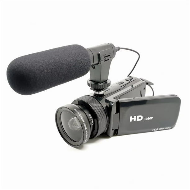 Cámara Digital Potente con Micrófono Externo, Batería de 16 MP, Larga Duración para Fotografía Familiar.