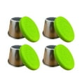 thumbnail image 1 of Salad Dressing Container To Go  Small Condiment Containers with Leakproof Silicone Lids  Kids Sauce Cups Stainless Steel Dips Food Storage for Lunch Box Picnic Travel (4 Color  4 Pack), 1 of 4