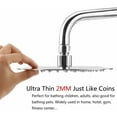 thumbnail image 3 of Ultra-Thin Design Stainless Steel Shower Head, High-Grade Stainless Steel Offers Rust Resistance and Anti-Oxidation Protection, 3 of 5
