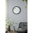thumbnail image 2 of Hassch Round Mirror 24 Inch, Wood Framed Bathroom Mirror with Black Wooden Frame for Vanity Farmhouse Style, 2 of 8