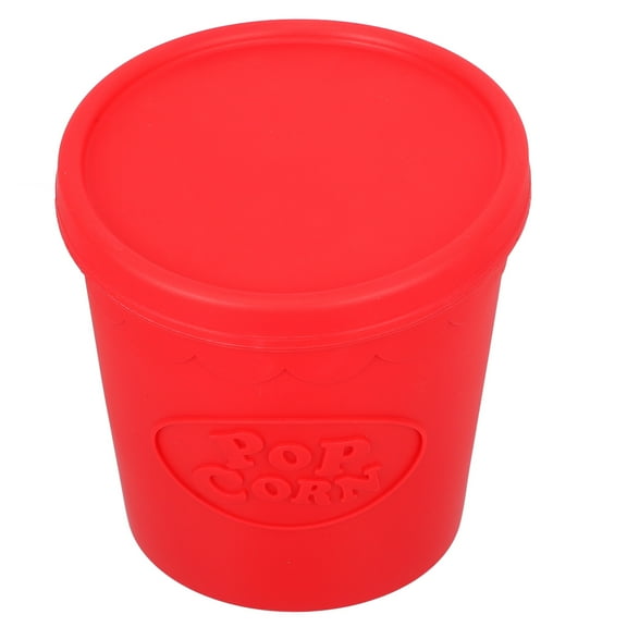 PAMINGONO Red Silicone Popcorn Tub Reusable 1Pcs for Snack Stores and Business Owners