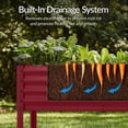 thumbnail image 6 of Best Choice Products 72x24x30in Non Toxic Elevated Galvanized Metal Garden Bed Corner Protectors - Royal Red, 6 of 9