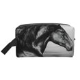 thumbnail image 2 of Uemuo Running Horse Pattern Portable Toiletry Bags with Handle, Waterproof travel Make up Bags for Women, Large Capacity Travel Cosmetic Bags, 2 of 9