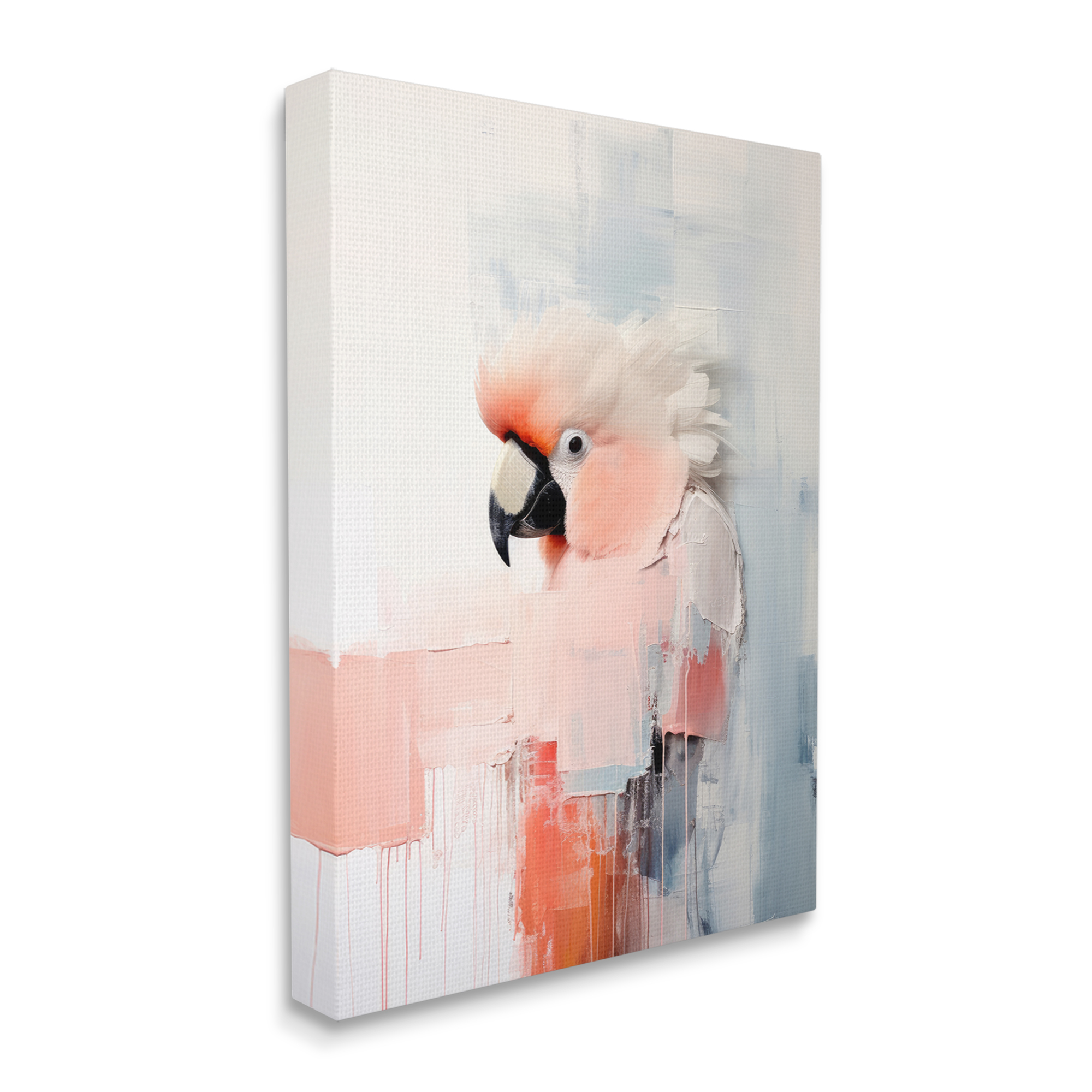 Stupell Industries Modern Cockatoo Portrait Animals & Insects Painting Gallery Wrapped Canvas Art Print Wall Art, 36 x 48