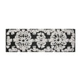 thumbnail image 4 of Better Trends 20" x 60" Bathroom Runner Mat, 100% Cotton Non-Slip Bath Rug, Water Absorbent, Machine Washable for Bathroom and Shower Use, (Charcol) Medallion Collection, 4 of 6