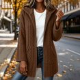 thumbnail image 5 of yillto Womens Fleece Jackets Full Zip up Sherpa Fuzzy Warm Coats Baggy Hooded Jacket for Fall Winter, 5 of 7