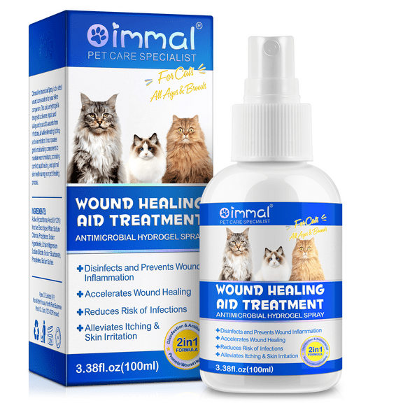 Petpya Wound Spray for Cats Wounds and Skin Care for Dogs & Cats, Wound Spray for Pets- Healing Aid & Skin Repair for Cats and Reduce Pain