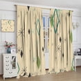 thumbnail image 4 of Mid Century Modern Curtains, Abstract Atomic Starburst Geometric Diamond Pattern Window Treatments for Bedroom Living Room Kitchen Set 2 Panels,55x39 Inches, 4 of 8