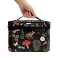 thumbnail image 2 of HELLHERO Multifunctional Large Capacity Makeup Bag with Brush Slots Cosmetic Organizer Bag Case with Slip-in Pockets Brush Protectors for Cosmetics Forest Mushroom Frog, 2 of 5