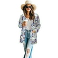 thumbnail image 2 of SCRAWLGOD Hummingbird Women's Cardigan Sweaters Lightweight Coat for Women Casual Long Sleeve Sweatshirt Cardigan Women Open Front Size L Comfy Cardigans for Women Travel, 2 of 7