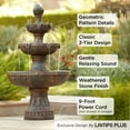 thumbnail image 4 of Ravenna 43" High Large Italian Indoor Outdoor Decor Faux Stone Floor Fountain Waterfall Outside Garden Patio, 4 of 10