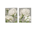 thumbnail image 1 of Grace Popp 'White Peonies' Canvas Art (Set of 2), 1 of 4