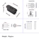 thumbnail image 5 of Toystoory 1 Juego de ecualizador EQ de 3 bandas, preamplificador, circuito de cableado, potenciómetro Dual para pastillas de bajo activas, Accesorios para instrumentos musicales, 5 of 6