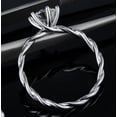 thumbnail image 5 of Nerra Jewel 1.9 Ct Round Brilliant Cut Diamond Ring - 14K White Gold Plated Solitaire Ring - Simple Engagement Wedding Solitaire Rings for Women's - Silver Diamond Beautiful Special Occasion Rings, 5 of 6