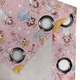 thumbnail image 5 of Ambesonne Cartoon Grommet Curtain, Fairies Music Cheerful Art, 50" x 54", Earth Yellow and Pale Pink, 5 of 6