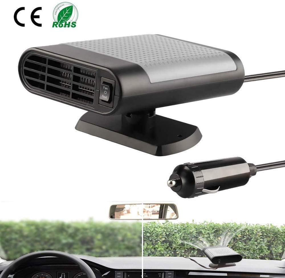 12V 150W Fast Heating & Cooling Car Portable Car Heater Cooling Fan Defroster Air Cleaner for Home Car Lighter Car Heater 