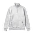 thumbnail image 5 of Hngshg Mens Sweatshirts Trendy Quarter Zip Stand Neck Solid Color Tops Long Sleeve Pocket Pullover Sweatshirts, 5 of 6