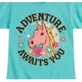 thumbnail image 3 of Barbie - Adventure Awaits You - Girls Fitted Short Sleeve Graphic T-Shirt, 3 of 5