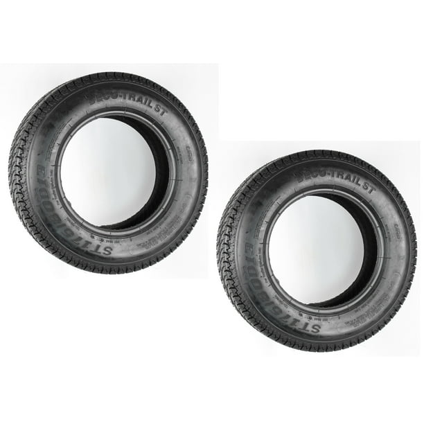 Two Trailer Tires ST175/80D13 175/80 D 13 B7813 Load Range C 13 in