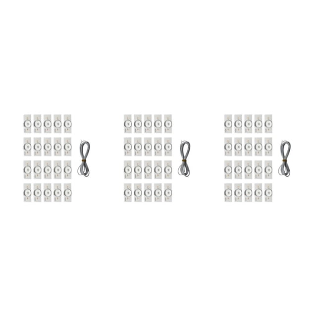 Sidaley Cuentas de luz para lámpara LED - Luz de lámpara LED de diodo emisor de luz ABS duradera práctica y práctica con óptica 3V 50PCS + Type1 NO1