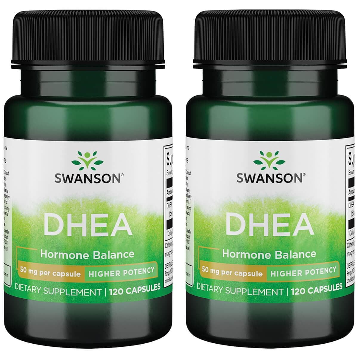 Swanson Dhea Higher Potency 50 mg 120 Caps 2 Pack