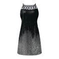 thumbnail image 3 of Vestido Vestido ajustado para mujer Asimétrico ahuecado Impreso Traje diario (Gris L) Cgtredaw Gris T L para Mujer, 3 of 8