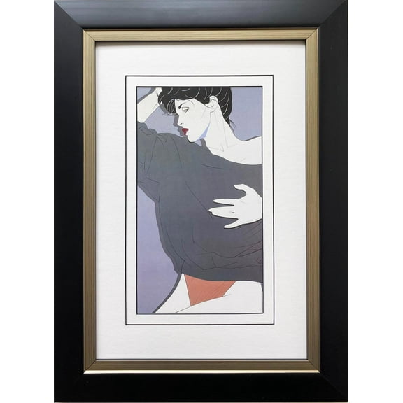 Patrick Nagel "Untitled #87" NEW CUSTOM FRAMED Art Deco Print Generic