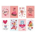 thumbnail image 3 of 8 Piezas Tarjetas del Día de San Valentín Corazones para Favores de Fiesta, Tarjetas de San Valentín para Miembros de la Familia de la , Estilo b, 3 of 8
