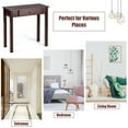 thumbnail image 6 of Gymax Console Table with Drawer Entryway Hallway Accent Wooden Table Espresso, 6 of 9