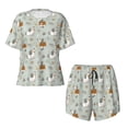 thumbnail image 4 of Lsque Little Puppies Women's Short-Sleeved Pajama Set - 2 Piece Soft and Lightweight Sleepwear Set-X-Large, 4 of 9
