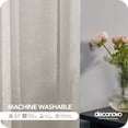 thumbnail image 4 of Deconovo Traditional Light Gray Ombre Rod Pocket Sheer Curtains, 52" x 72" (2 Panels), 4 of 6