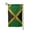 Square, variant on Garden Flag Jamaica Flag Proud Jamaicans Double Sided Small Yard Holiday Garden Flag for Outside Decor 12.5x18 Inch Fillet