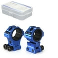 thumbnail image 1 of WestHunter WH202 Adjustable Height Dovetail Scope Rings, 1 Inch 30 mm | Blue, 1 of 6