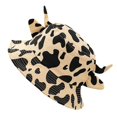 thumbnail image 2 of 1pc Cow Prints Bucket Hat Cotton Fisherman Summer Beach Sun Hat for Women, 2 of 3
