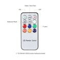 thumbnail image 4 of Juego de 12 velas LED recargables que cambian de color, parpadeantes, sin llama, con control remoto yeacher  paquete de 12, 4 of 7