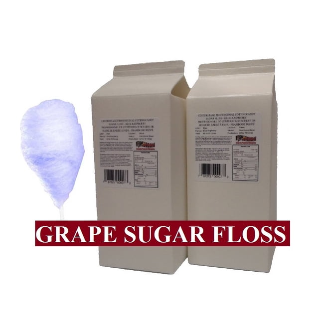 Centerstage Professional Cotton Candy Sugar Floss - Grape - 2 Carton Pack