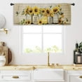 thumbnail image 2 of Sunflower Hummingbird Kitchen Curtain Valance 54W x 18H Rod Pocket Farmhouse Rustic Plant Vintage Inspirational Window Treatment for Living Room Bedroom Bathroom, 2 of 5